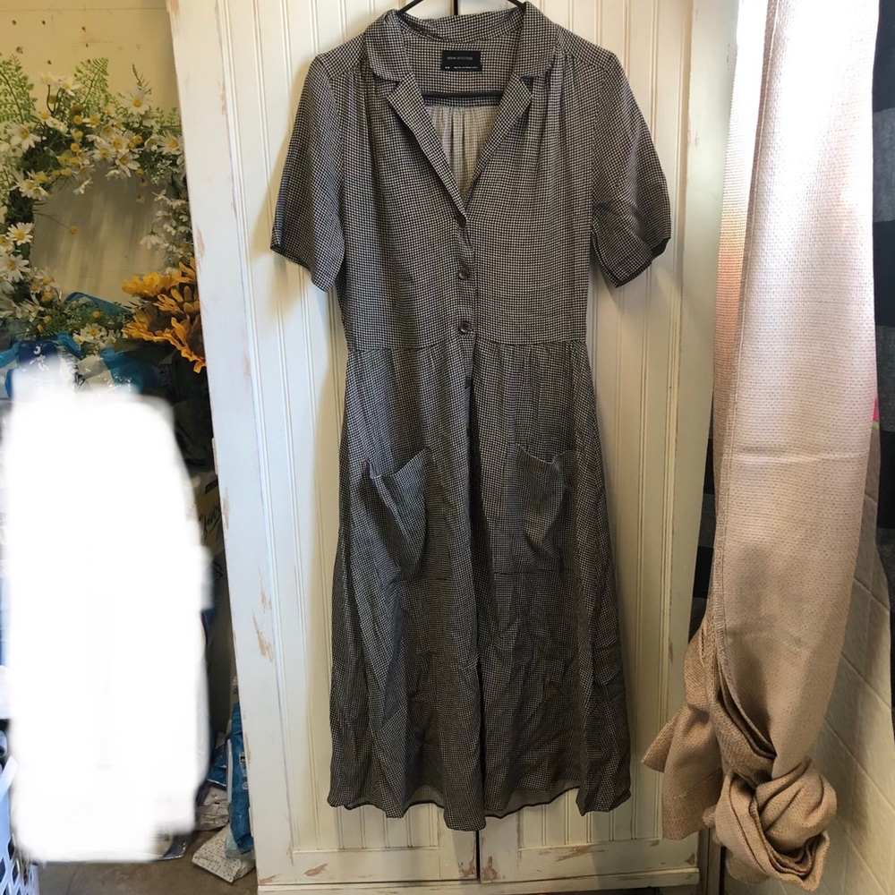 Urban outfitters midi checked dress